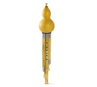 Hulusi Golden Zhu Seven-hole Hulusi Small D Tune Professional Performance Beginner C Tune Bb Tune(Bb)