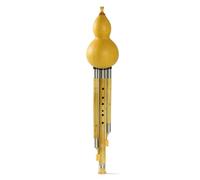 Hulusi Golden Zhu Seven-hole Hulusi Small D Tune Professional Performance Beginner C Tune Bb Tune(C)