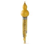 Hulusi Golden Zhu Seven-hole Hulusi Small D Tune Professional Performance Beginner C Tune Bb Tune(F)