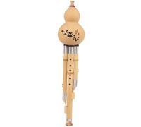 Hulusi Hulusi Beginner Professional Performance Type C Key B Flat F Key Golden Zhu Seven-hole Hulusi(C tune)