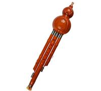 Hulusi Instrument Bakelite Three Tone Hulusi Flute C/bB Key Gourd Flute Hulusi Folk Instruments Hulusi (Color : C Key)