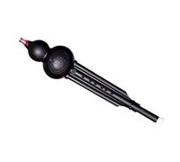 Hulusi Instrument Black BB-key/C-key Hulusi Cucurbit Flute Chinese Traditional Wind Instruments For Beginners (Color : BB key)