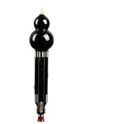 Hulusi Instrument C Bb Key Beginner Traditional Wooden Cucurbit Flute Professional Performance Classics(Black-Bb Key)