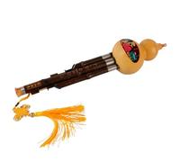 Hulusi Instrument C Key/B Flat/D Key Hulusi Professional Wind Instrument Hulusi Flute With Case (Color : D key)