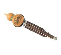Hulusi Instrument C Key/B Flat Key Beginner Professional Playing Type Hulusi With Imitation Horn Mouthpiece (Color : 02, Size : C key)