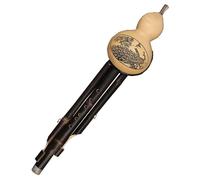 Hulusi Instrument Chinese C/Bb Key Hulusi Gourd Flute Ethnic Traditional Musical Instruments For Beginners (Color : C Key)