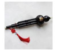 Hulusi Instrument Chinese Handmade Hulusi Black Imitation Ebony Cucurbit Flute Ethnic Instrument C Key Hulusi For Music Lovers (Color : B Tone)