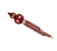 Hulusi Instrument Chinese Hulusi Gourd Cucurbit Flute C/Bb Key Traditional Ethnic Instrument With Case (Color : 03, Size : C key)