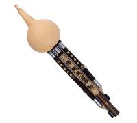 Hulusi Instrument Chinese National Traditional Hulusi Natural Single-belly Gourd Flute Playing Instrument (Color : Minor D)