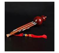 Hulusi Instrument Chinese Traditional Cucurbit Flute Student Beginner C Key/B Flat Key Professional Wind Instrument (Color : 02, Size : C key)
