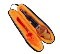 Hulusi Instrument Chinese Traditional Hulusi Flute Three-tone Detachable C/Bb Key Cucurbit Flute With Case (Color : Key of bB)