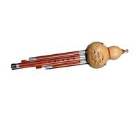Hulusi Instrument Chinese Traditional Hulusi Wind Instrument For Beginners Mahogany C-key/Bb/D-key Gourd Flute With Case (Color : C-key)