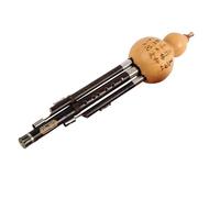 Hulusi Instrument Cucurbit Flute Chinese Traditional Musical Instrument C/Bb Key Handmade Chinese Hulusi (Color : 01, Size : BB key)