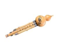 Hulusi Instrument Detachable Nine-hole Gourd Flute Chinese National Musical Instrument Beginner Level Gourd Flute (Color : D minor)