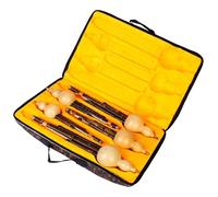 Hulusi Instrument Hand-tied Purple Hulusi C Key/B Flat/D Key/F Key/G Key 5-piece Set Gourd Flute Instrument