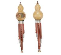 Hulusi Instrument Hulusi Beginner Instrument Three Tone B Flat Tuning Double White Copper Rosewood