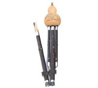Hulusi Instrument Natural Gourd Ebony Pipe Hulusi Flute Chinese National Wind Instrument for Beginner Adult Gourd Flute