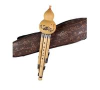 Hulusi Instrument Natural Gourd Flute C Major B Flat GF Beginner Adult And Professional Performance Level Ethnic Musical Instrument(G major box mouthpiece)