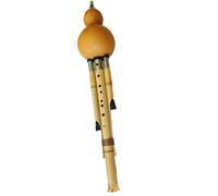 Hulusi Instrument Nine-hole Gourd Flute Nine-hole To Seven-hole Dual-purpose Wide-range Gourd Flute Playing Instrument (Color : C key)