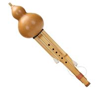 Hulusi Instrument Playing Type Seven-hole Hulusi Flute Student Adult Beginner Gourd Musical Instrument (Color : G key)