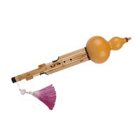 Hulusi Instrument Professional Woodwind Instrument Hulusi Student Adult B Flat/C Key Gourd Flute With Storage Box (Color : C key)