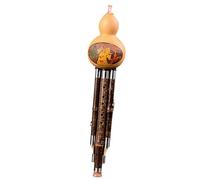 Hulusi Instrument Seven-hole Detachable Performance-level Hulusi Chinese National Wind Instrument Hulusi Flute (Color : F key)