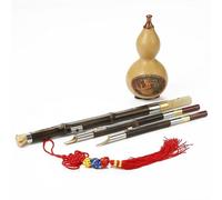 Hulusi Instrument Three Tone B Flat Double White Copper Hulusi Beginner Students Natural Gourd Hulusi