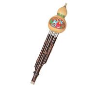 Hulusi Instrument Three-tone C Key/B Flat Key Hulusi Student Chinese National Musical Instrument Hulusi With Storage Case (Color : C key)