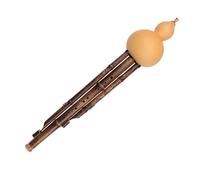 Hulusi Instrument Three-tone Yunnan Ethnic Wind Instrument Adult Professional Performance Type Hulusi Flute With Case (Color : Minor G)