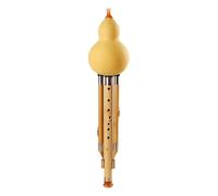Hulusi Musical Instrument, Handmade Gourd Flute, C-key Gourd Flute, Traditional Chinese Instrument with Storage bag, For Beginners Performance