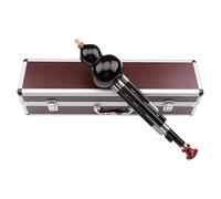 Hulusi Playing Type Hulusi Flute Hulusi Flute with Storage Case Mahogany/ebony Musical Instrument Calabash Flute