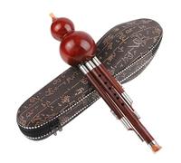 Hulusi Professional Flute Chinese Traditional National Musical Instrument C Key/B Flat Playing Type with Case(C key)
