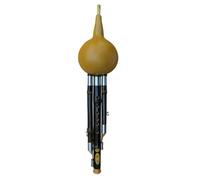Hulusi Three-Tone flute Performance Ethnic Wind Instrument C Key, A Key, Minor D, B Flat Chinese Traditional Instrument Professional(A Key)