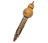 Hulusi Three-tone Pipe Cucurbit Flute In C Flat B Gourd Flute Professional Gourd Musical Chinese Handmade Gourd Instrument