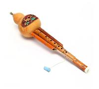 Hulusi Woodwind Instrument Hand Carved Natural Gourd Chinese Hulusi Gourd Cucurbit Flute Ethnic Musical Instrument Key Of C With Case