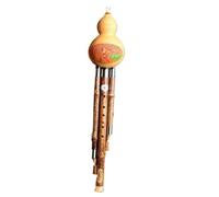 Hulusi Woodwind Instrument Performance Hulusi Teaching Cucurbit Instrument Flute Music Instruments Detachable D/F/G/bB/A/C Tone(Common,BB)