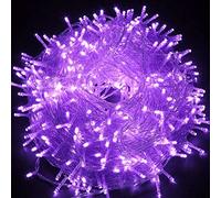 HULX LEDs: 5m Purple Twinkle Christmas Fairy Lights (50 LED, Battery Operated, Indoor/Outdoor)