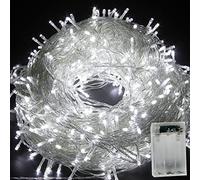 HULX LEDs Christmas Lights, 10m 80LED LED String Lights Fairy Twinkle Lights Tree String Lights Christmas Fairy String Lights Battery for Indoor Outdoor (White)