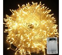HULX LEDs Christmas Lights, 10m 80LED LED String Lights Fairy Twinkle Lights Tree String Lights Christmas Fairy String Lights Battery for Indoor Outdoor (Warm)