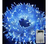 HULX LEDs Christmas Lights, 10m 80LED LED String Lights Fairy Twinkle Lights Tree String Lights Christmas Fairy String Lights Battery for Indoor Outdoor (Blue)