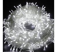 HULX LEDs Christmas Lights, 5m 50LED Fairy Twinkle String Lights for Indoor Outdoor Tree Decoration, Battery Powered (White)
