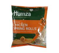 Hum za's Chicken Spring rolls 650g - 20's Spiced Chicken and Potato Filling, Wrapped in a Think Crispy Pastry Halal Frozen Spring rolls for Every Day Meal Pack of 1