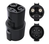 Humacalato J1772 to Tesla EV Charger Adapter, Tesla Mobile Plug for Model S, Model X and Y Model, Tesla Charging Adapter and EV Plug Level 2, Matching Charging Gun