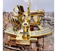 Humaira Nautical 4" Solid Brass Sextant Working Instrument Astrolabe Ships Maritime Gift