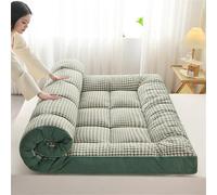 HUMAJORY Japanese Floor Futon Mattress, Extra Thick Soft & Foldable, Guest, Dorm, Camping, Sofa, Lounger (Green, 150x200cm)