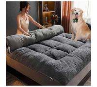 HUMAJORY Japanese Floor Mattress Futon Mattress（3.15in/8cm）, Thicken Tatami Mat Sleeping Pad Foldable Roll Up Mattress,Enhances Comfort,Supports Restful Sleep(Gray,120x200cm)