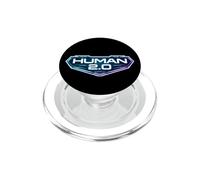 Human 2.0 Biohacking Biohacker Upgrade Longevity Futuristic PopSockets PopGrip for MagSafe