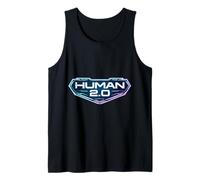 Human 2.0 Biohacking Biohacker Upgrade Longevity Futuristic Tank Top