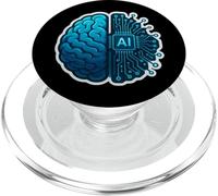 Human AI Brain Artificial Intelligence Engineer Specialist PopSockets PopGrip for MagSafe