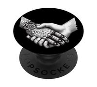 Human AI Robot Handshake Artificial Intelligence Engineer PopSockets Adhesive PopGrip